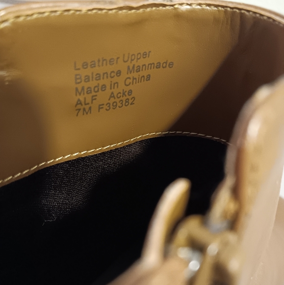 Alfani ankle booties leather  light brown 7M - Picture 6 of 9